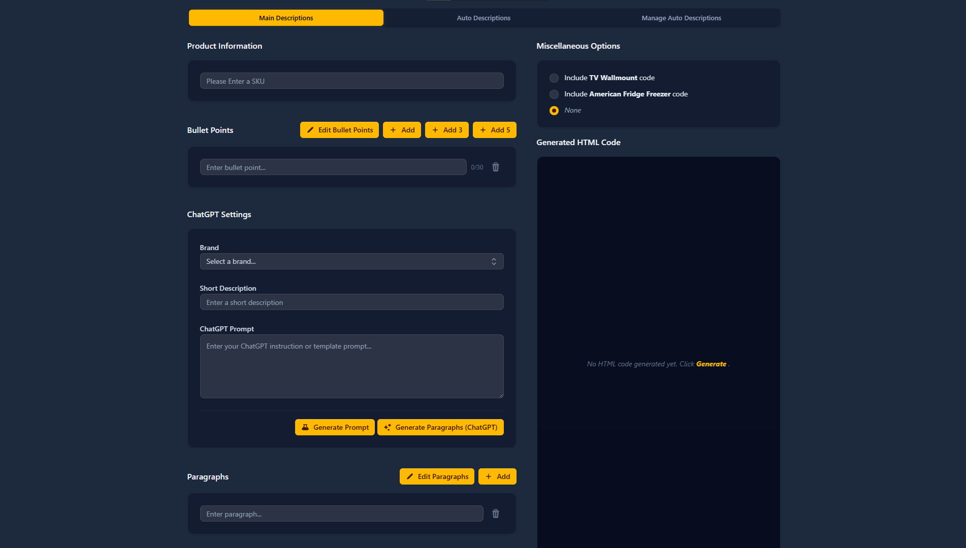 Description Tool Preview